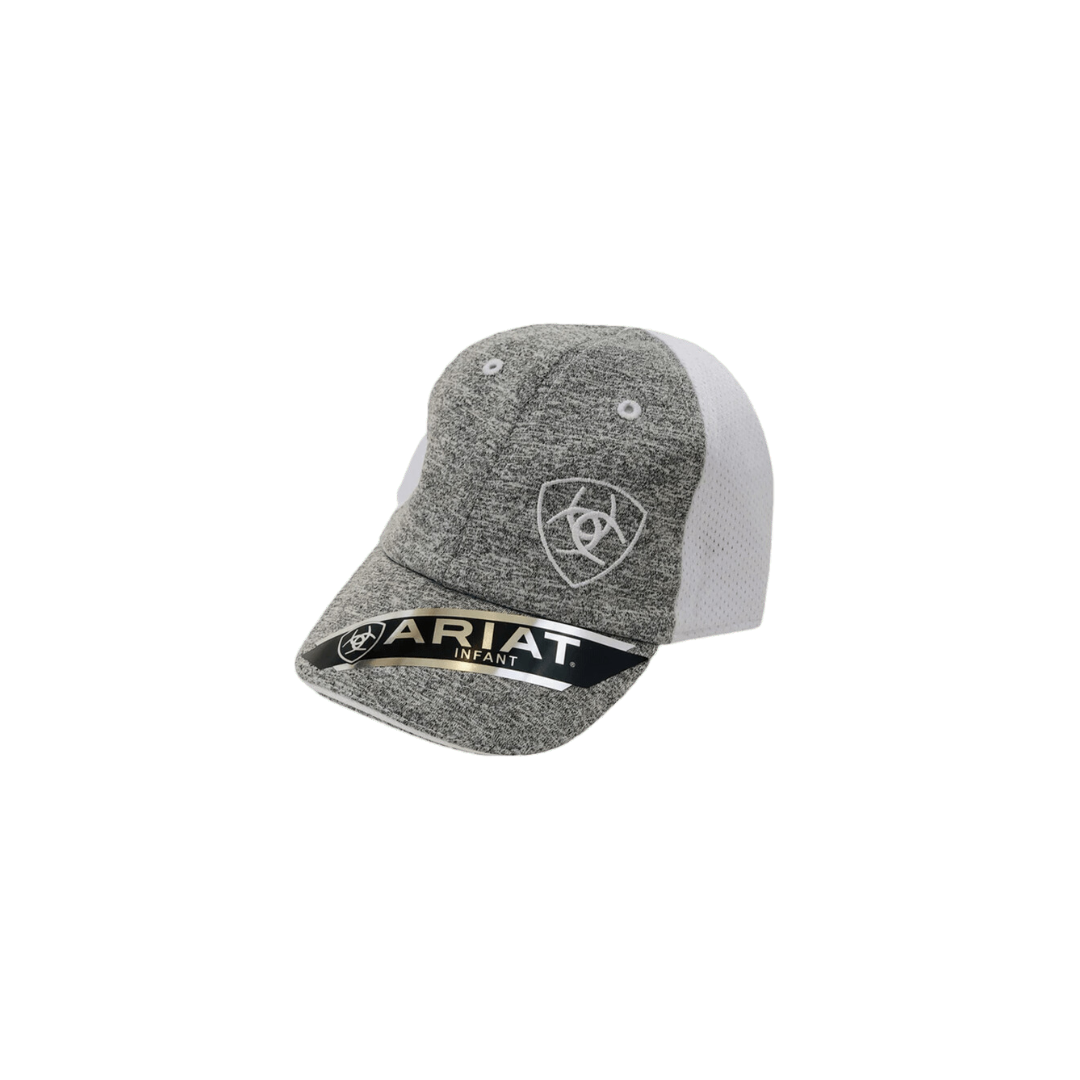 Ariat Youth Unisex Embroidered Logo Mesh Grey Cap