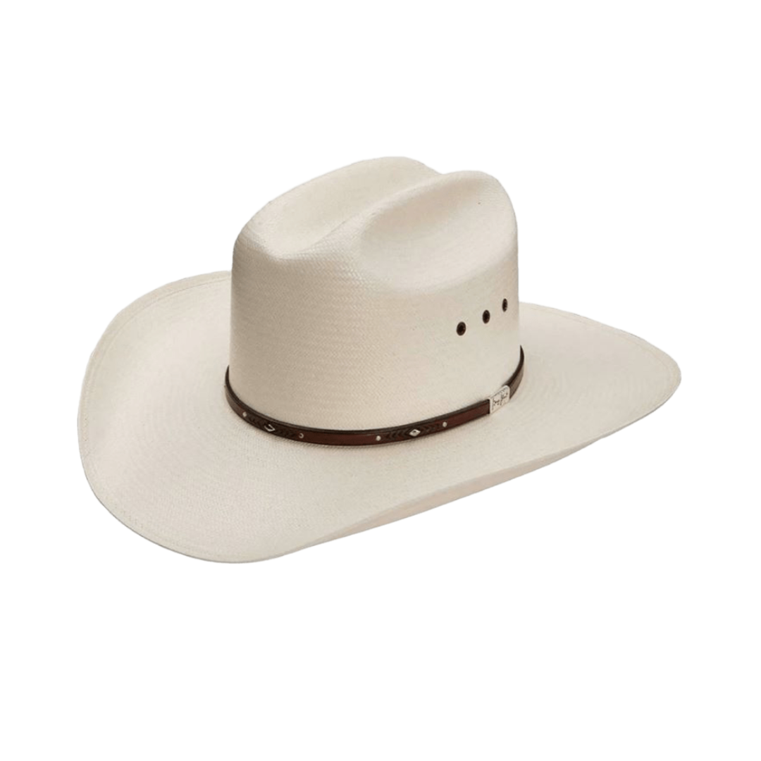 Resistol Hats 10x Palo Natural White Leather Band Hat