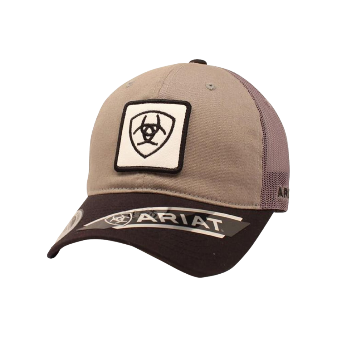 Ariat M&amp;F Grey Team Logo Trucker Mesh Cap