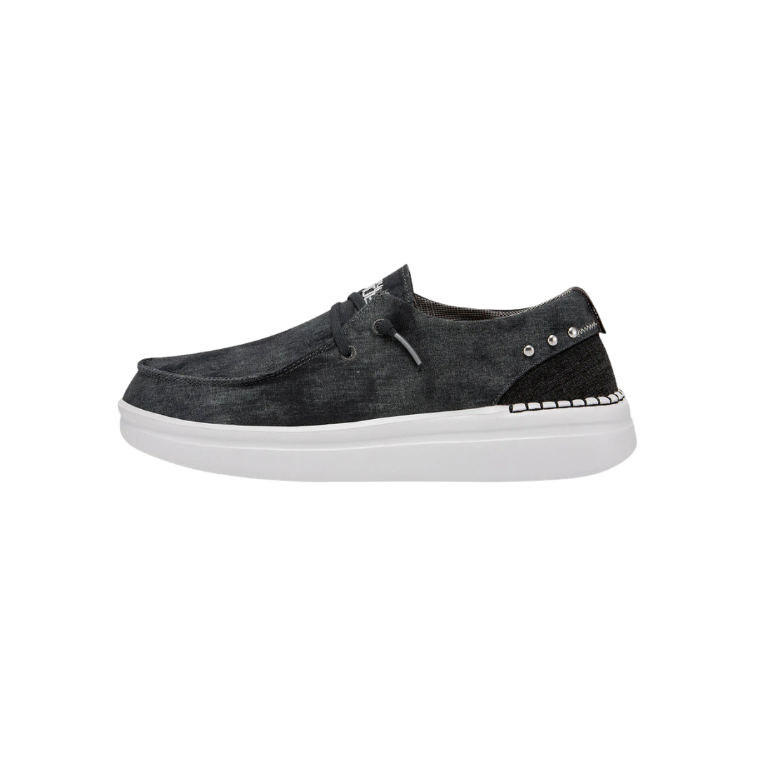 Hey Dude Women's Wendy Rise Platform Onyx Grey Shoes