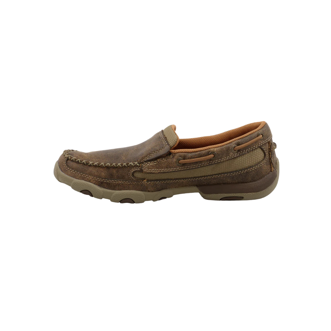 Twisted X Women's Driving Moc Bomber Brown Shoes