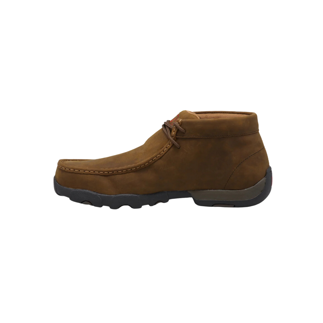 Twisted X Men's Distressed Saddle Steel Toe Brown Shoes