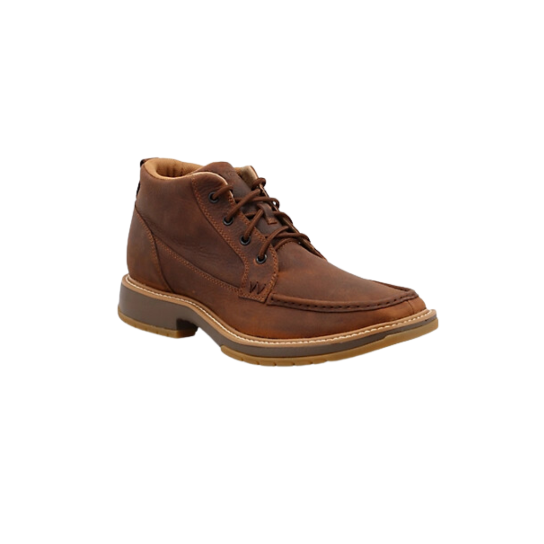Wrangler Men's Square Moc Toe Brown Boots