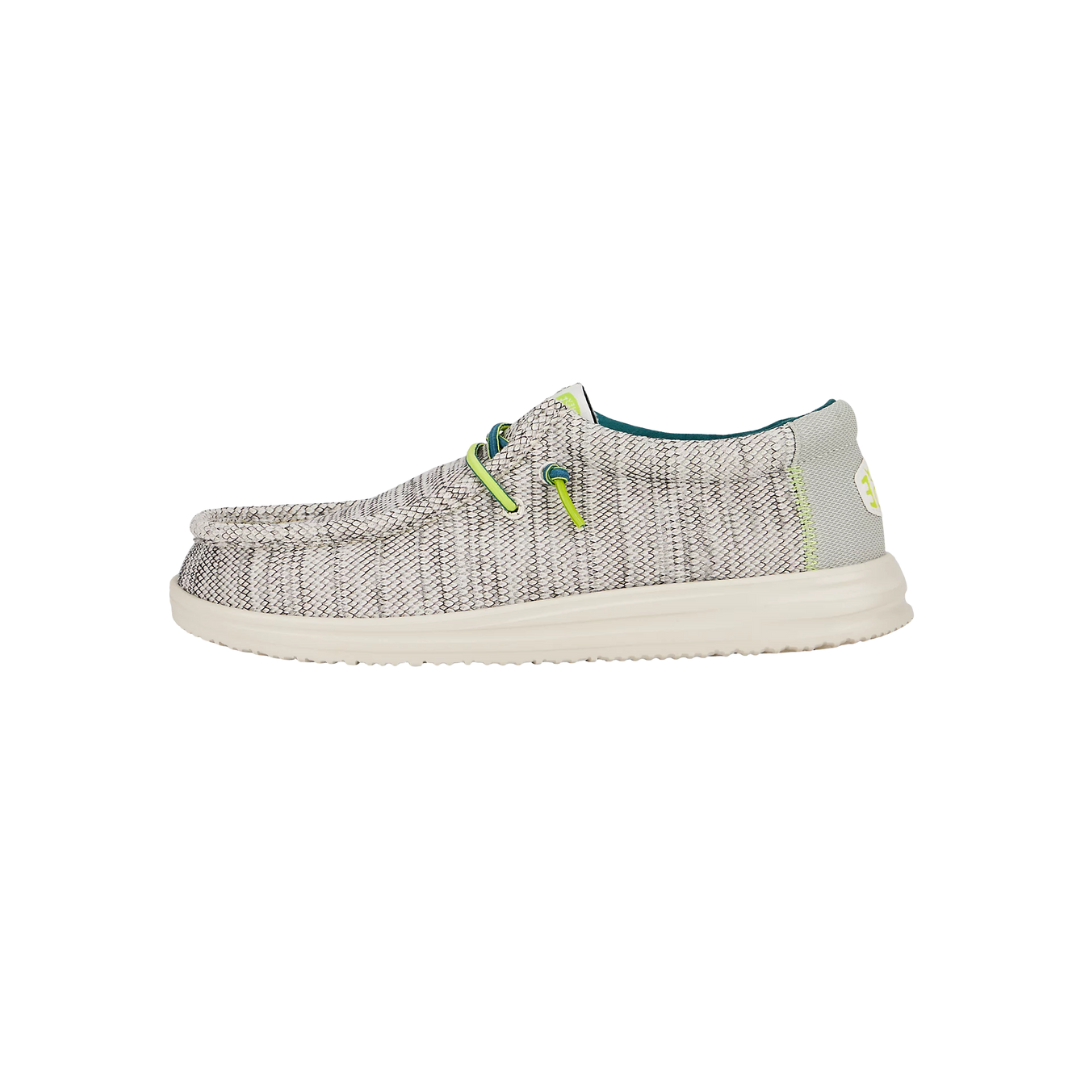 Hey Dude Men's Wally H2O Mesh White Shoes