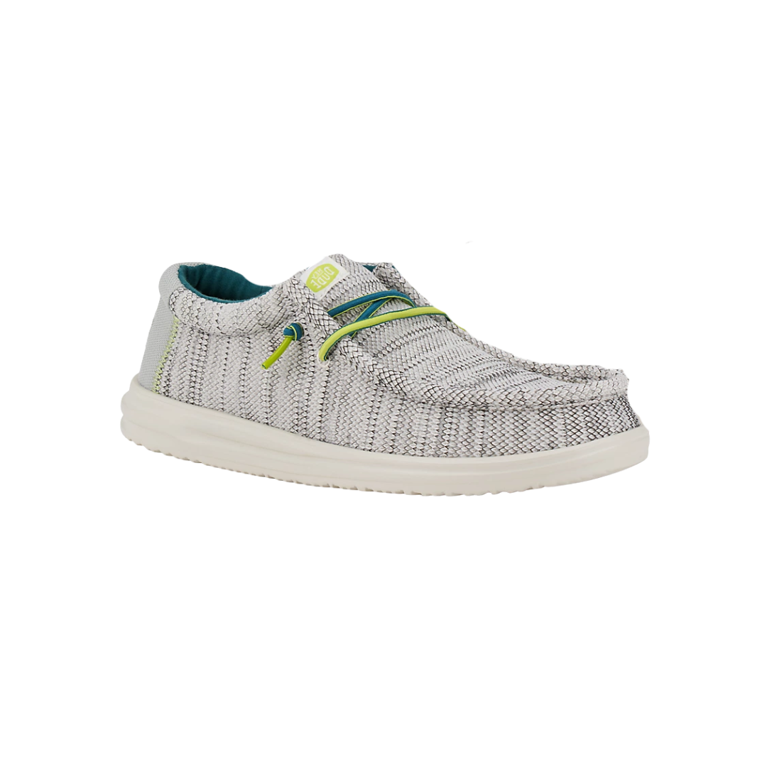 Hey Dude Men's Wally H2O Mesh White Shoes
