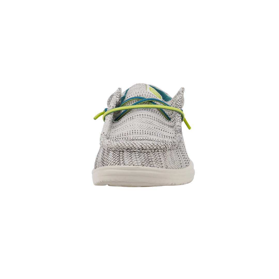 Hey Dude Men's Wally H2O Mesh White Shoes
