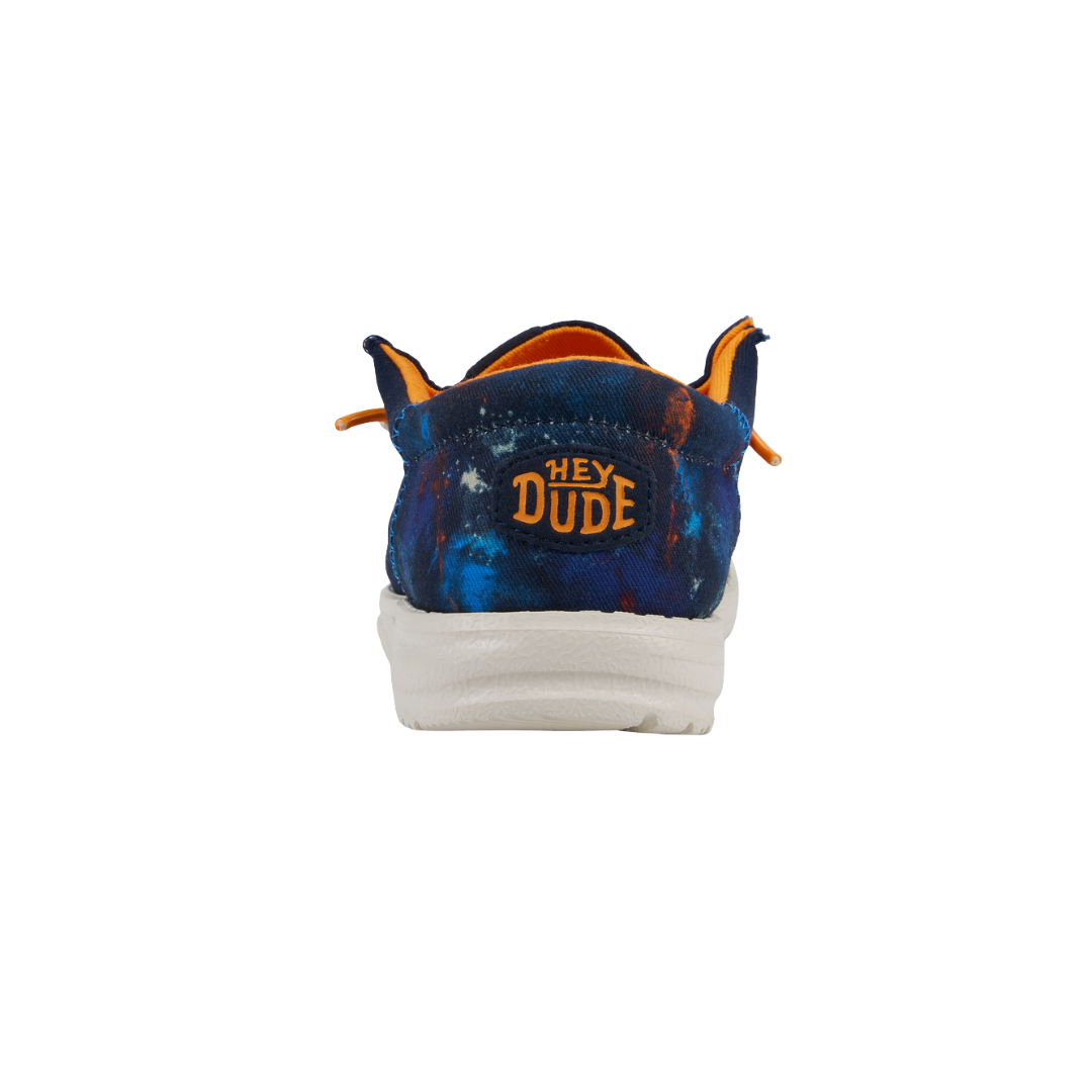 Hey Dude Youth Boy's Wally Funk Splatter Navy Shoes