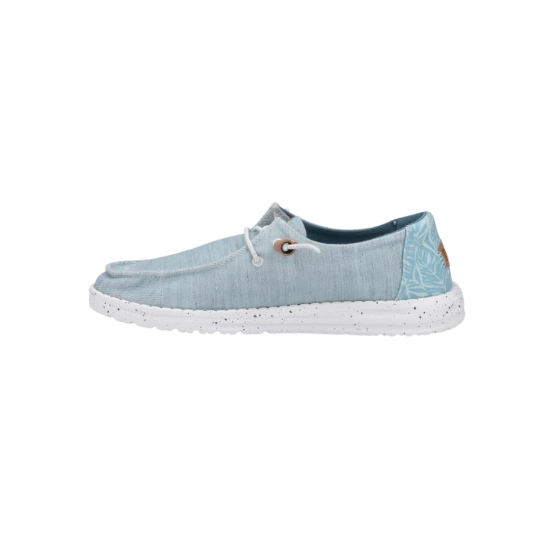 Hey Dude Women's Wendy Heathered Slub Tropical Blue Shoes