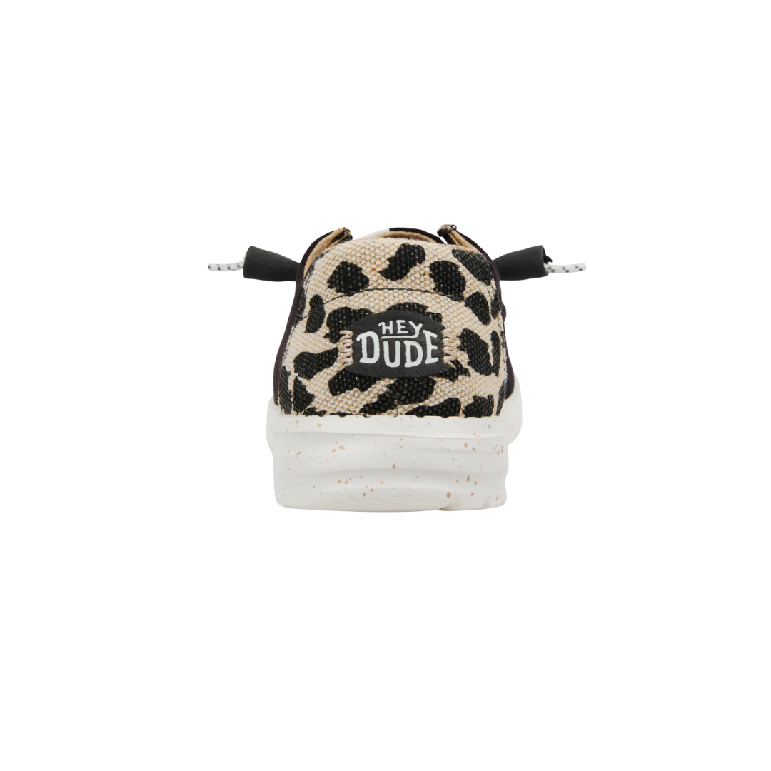 Hey Dude Women's Wendy Leopard Black Shoes