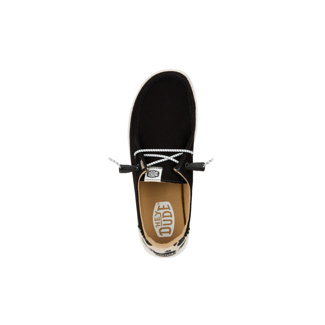 Hey Dude Women's Wendy Leopard Black Shoes