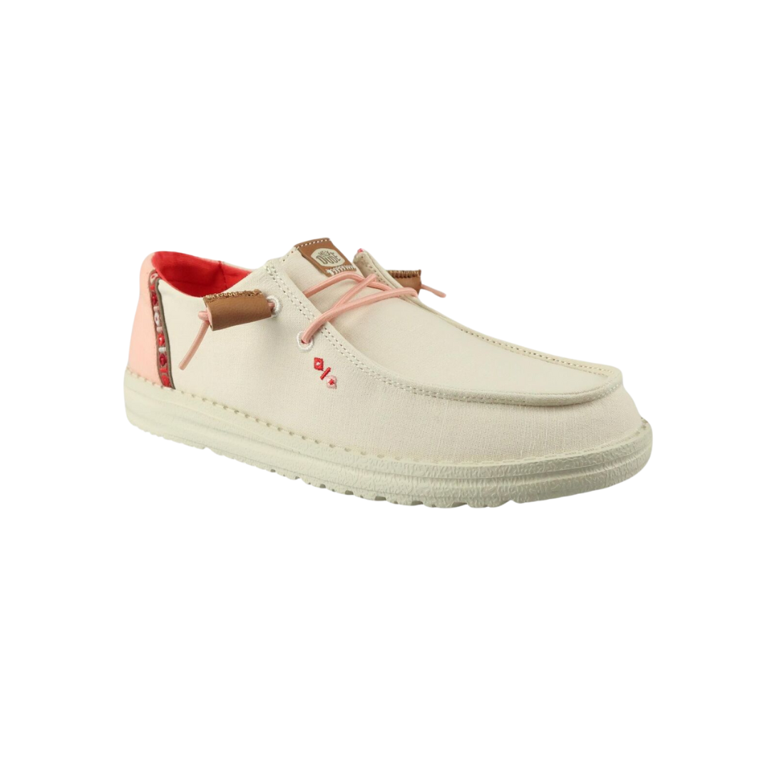 Hey Dude Women's Wendy Chambray White Shoes