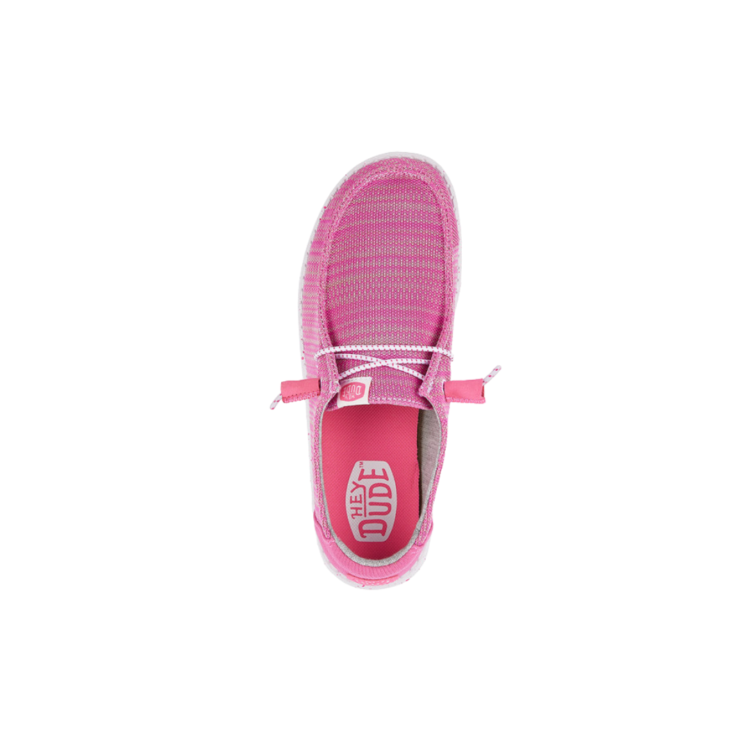 Hey Dude Women's Wendy Sport Mesh Bright Pink Shoes