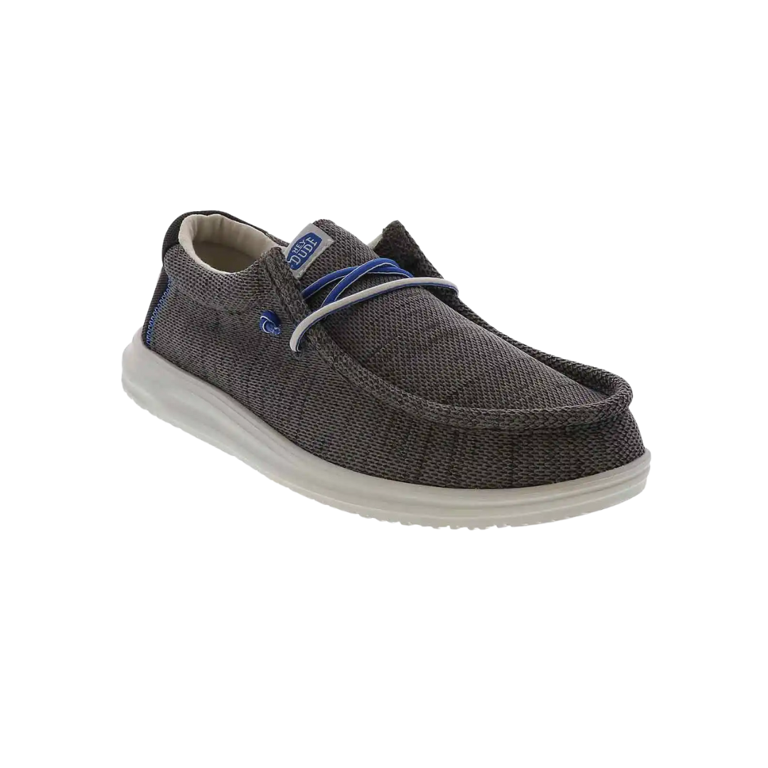 Hey Dude Men's Wally H2O Mesh Grey Shoes