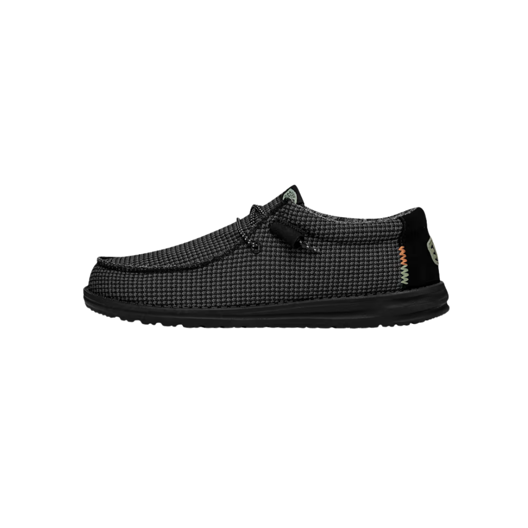 Hey Dude Men's Wally Sport Mesh Black Shoes