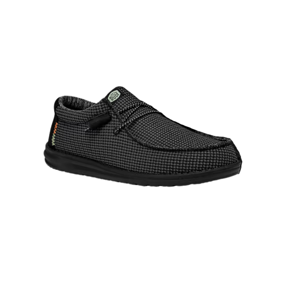 Hey Dude Men's Wally Sport Mesh Black Shoes