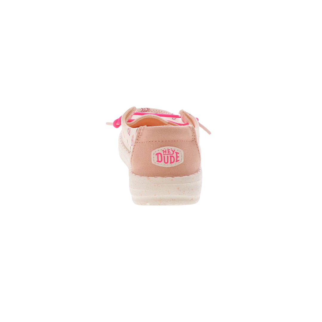 Hey Dude Toddler Girl's Wendy Double Hearts White Shoes