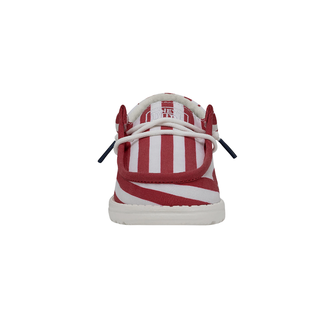 Hey Dude Youth Boy's Wally Patriotic Flag Shoes