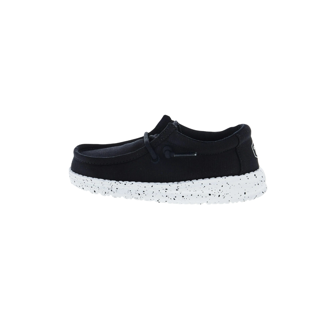 Hey Dude Toddler Boy's Wally Canvas Black Shoes