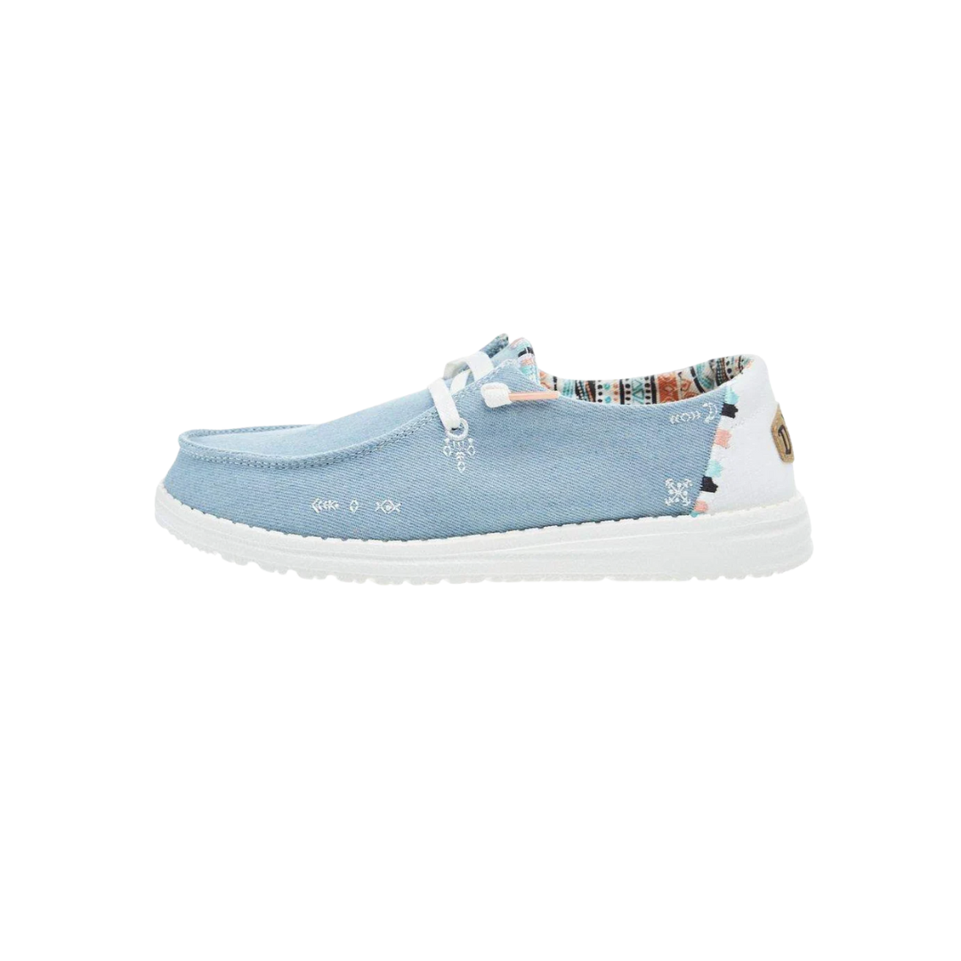 Hey Dude Women's Wendy Light Denim Shoes