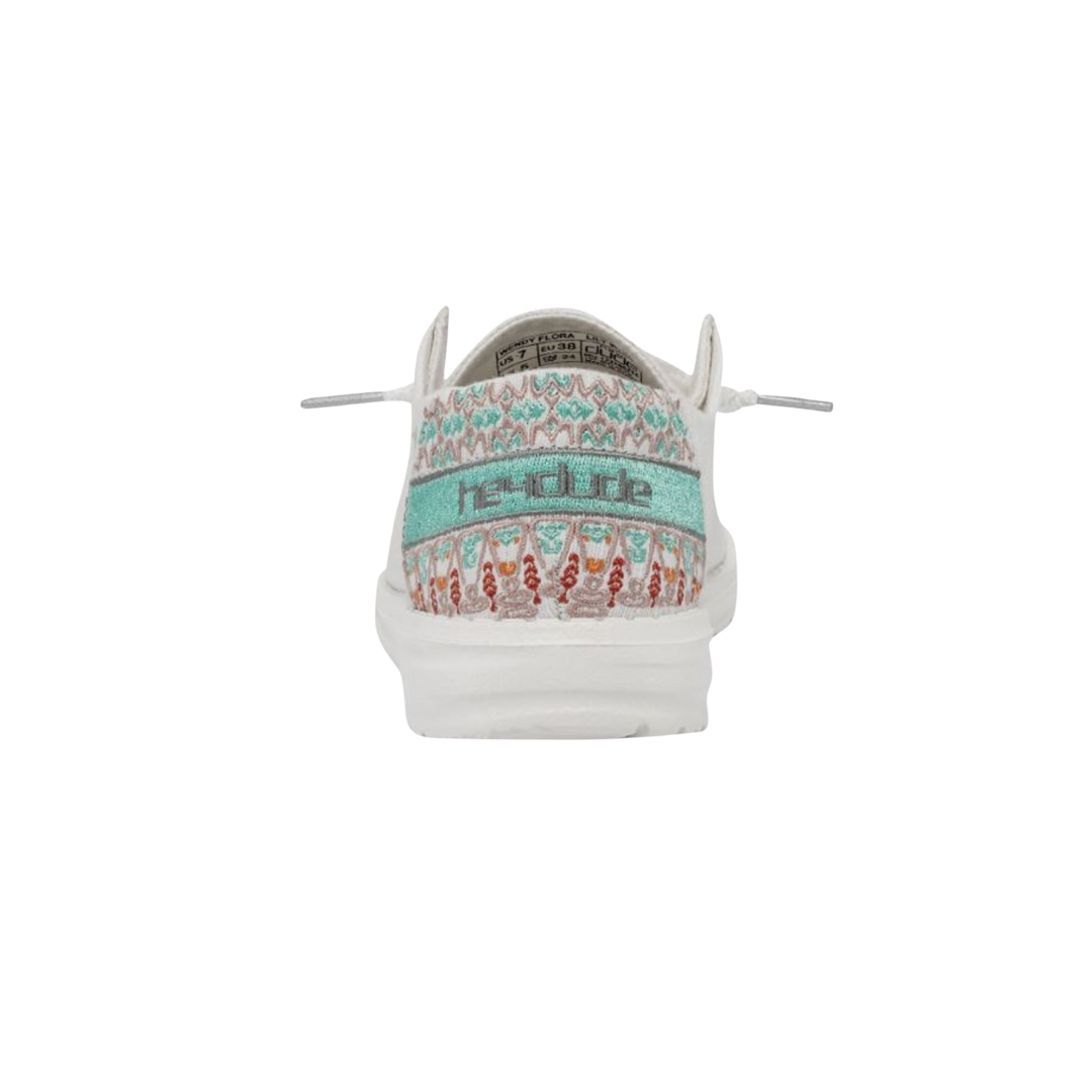 Hey Dude Women's Wendy Flora White Shoes