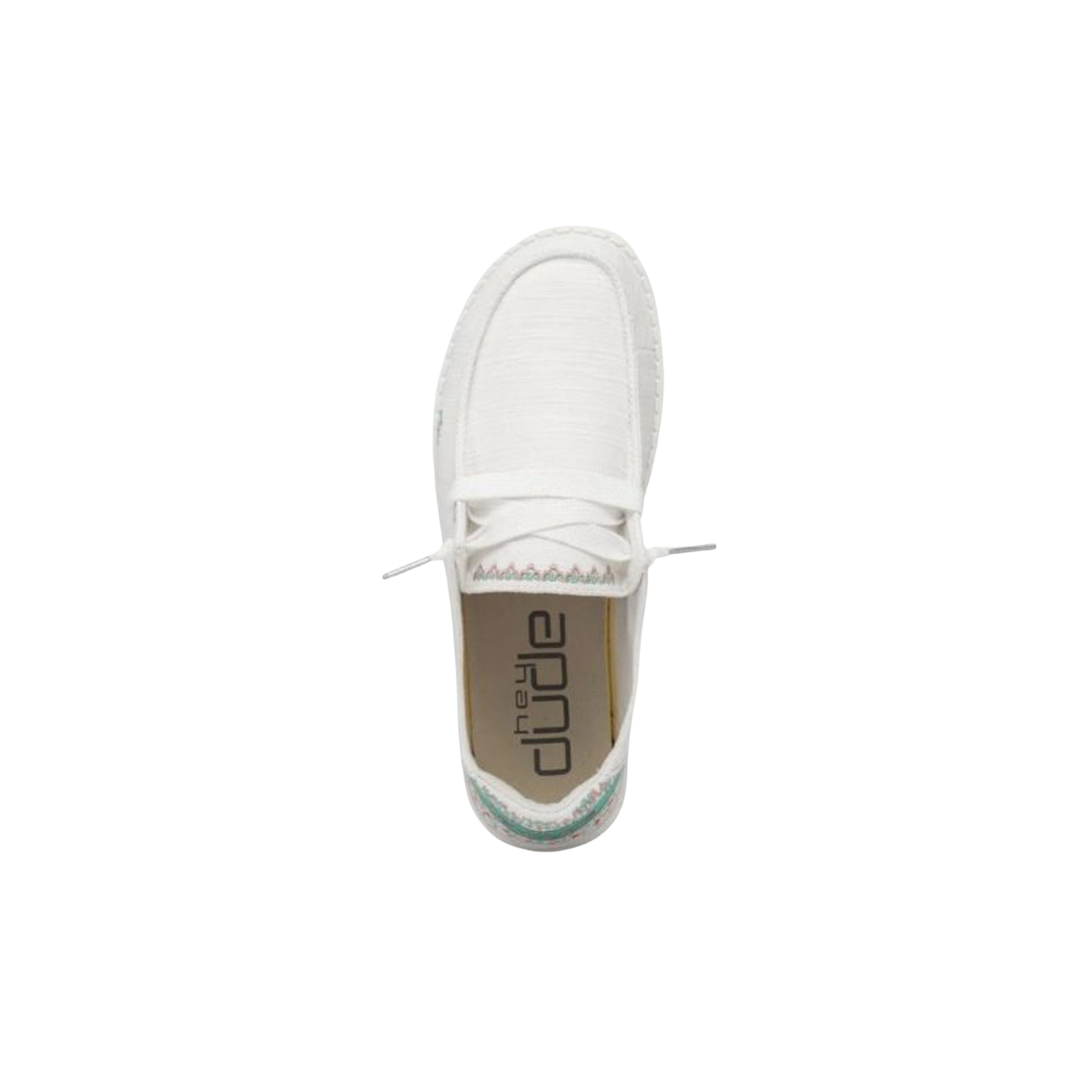 Hey Dude Women's Wendy Flora White Shoes