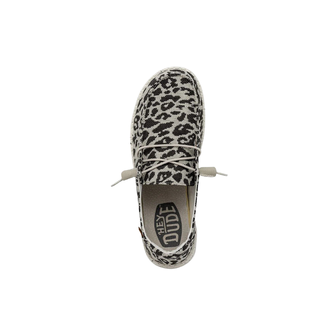 Hey Dude Women's Cheetah Wendy Woven Grey Shoes