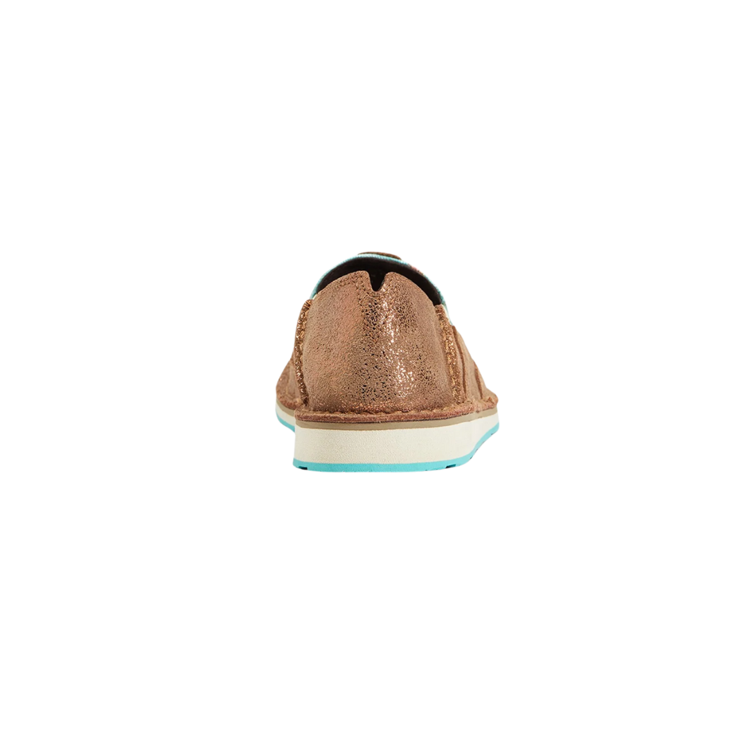 Ariat Women's Cruiser Copper Metallic Bucking Turquoise Shoes