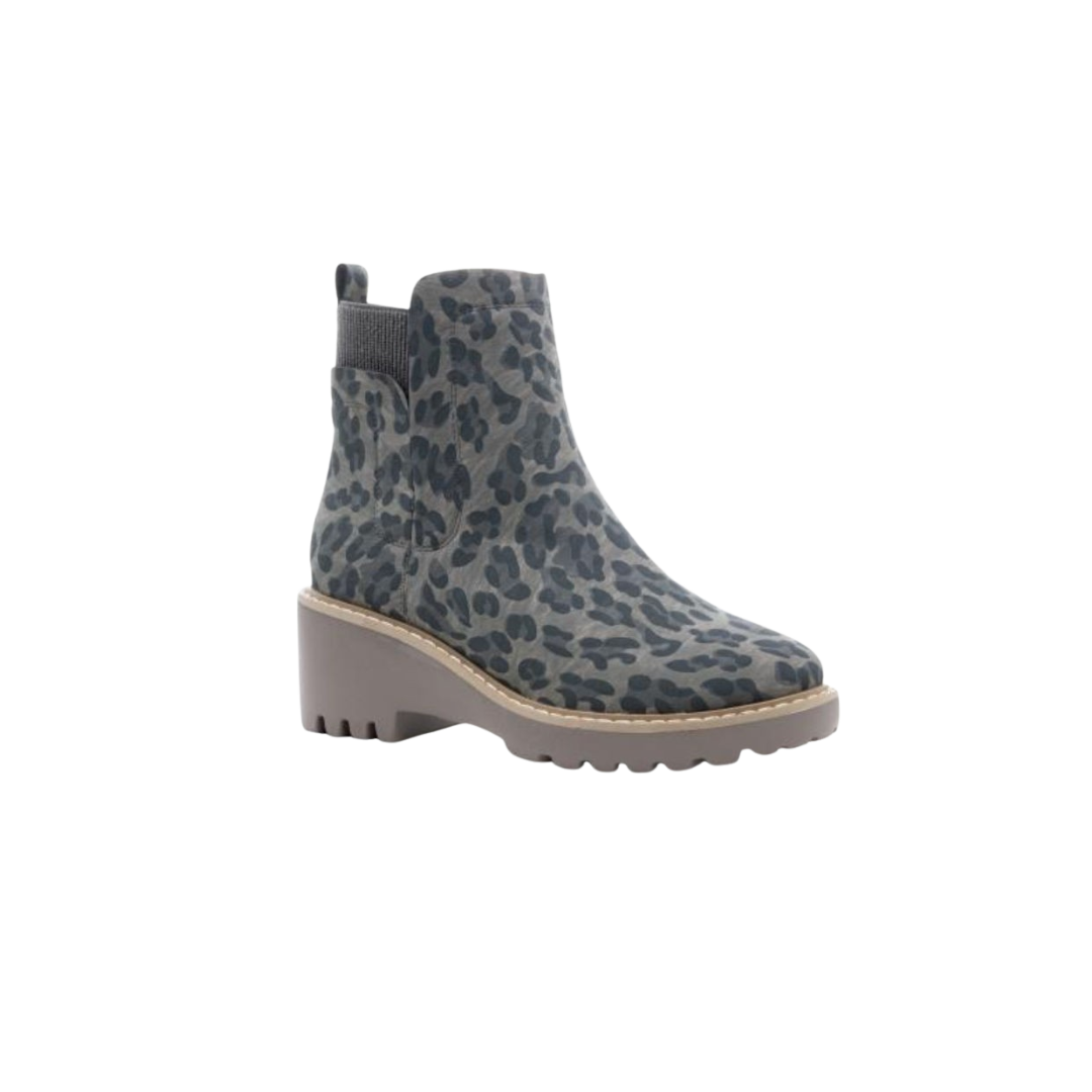 Corkys Women's Leopard Basic Grey Boots