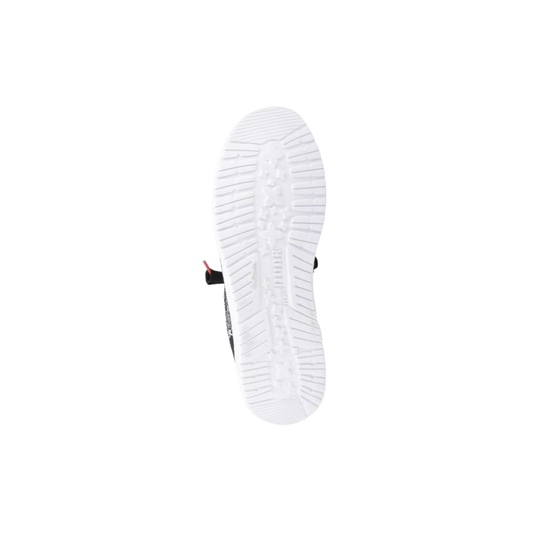 Hey Dude Men's Wally Funk Open Mesh Black Shoes