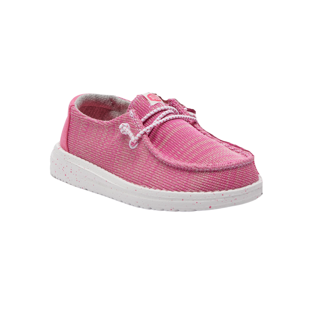 Hey Dude Youth Girl's Wendy Sport Mesh Pink Shoes