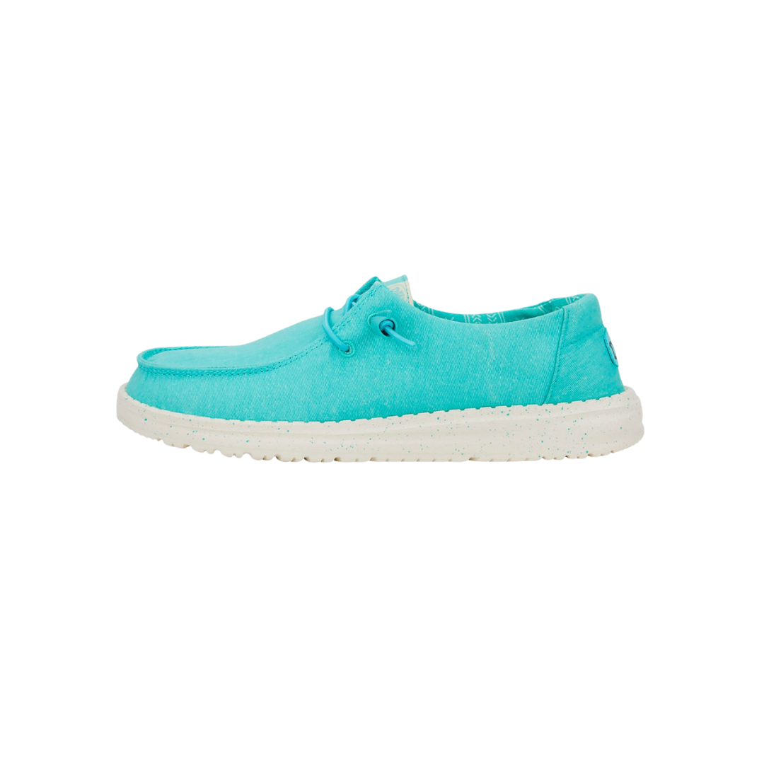 Hey Dude Women's Wendy Canvas Turquoise Shoes