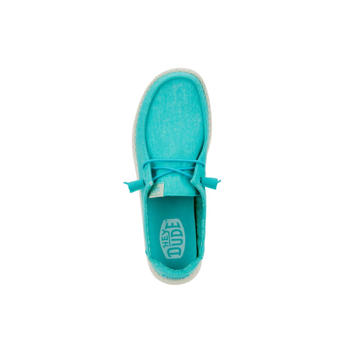 Hey Dude Women's Wendy Canvas Turquoise Shoes