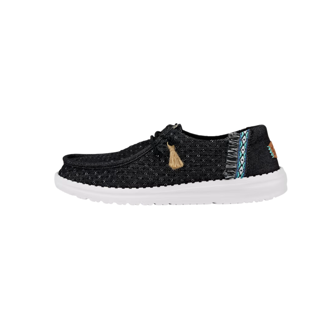 Hey Dude Women's Wendy Perf Black Shoes