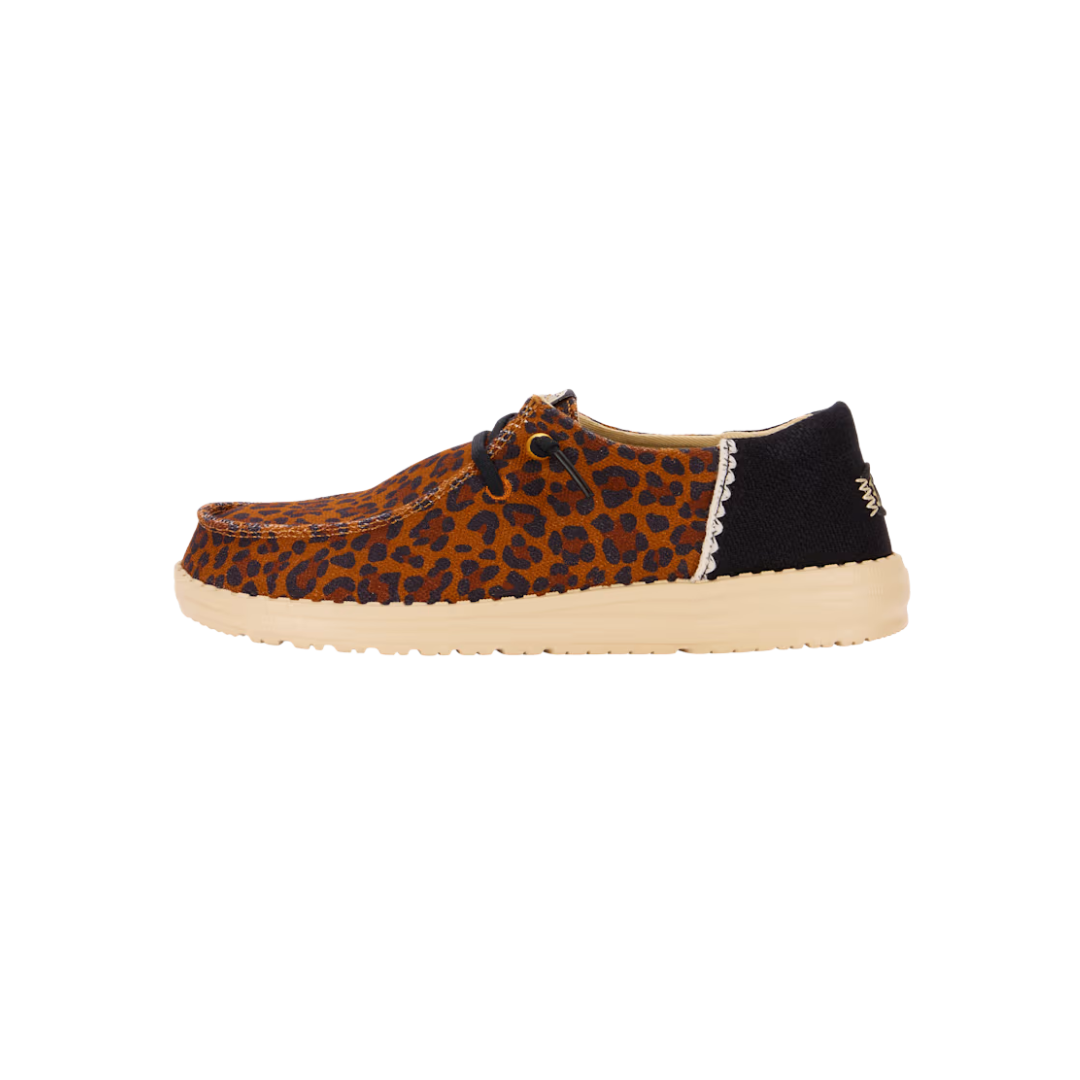 Hey Dude Women's Wendy Funk Animal Brown Shoes