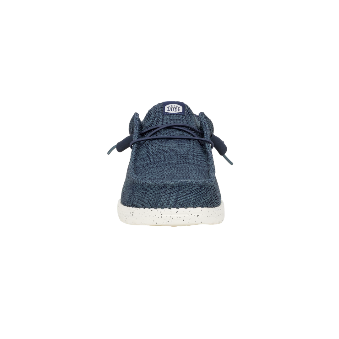 Hey Dude Men's Wally Stretch Sox Navy Shoes