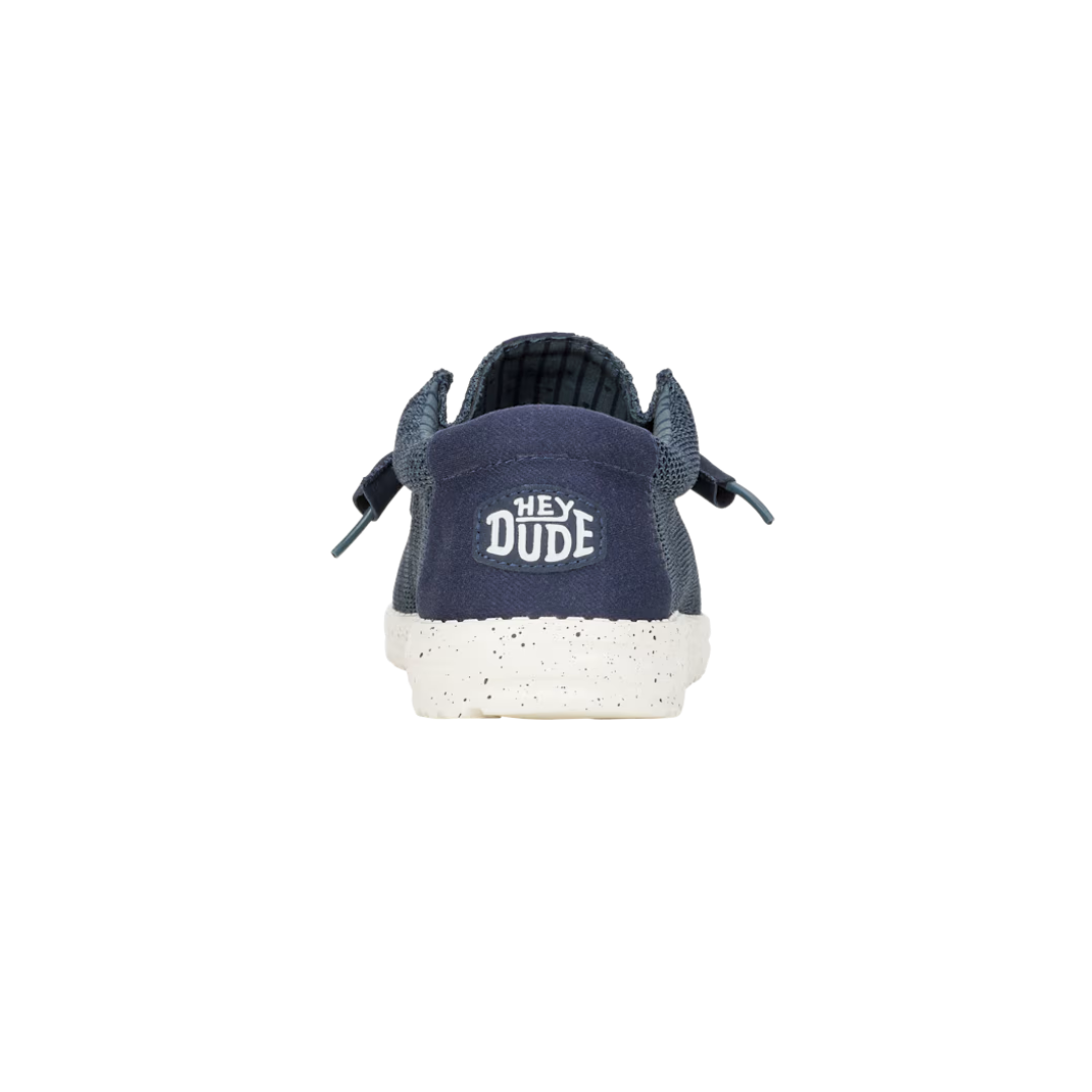 Hey Dude Men's Wally Stretch Sox Navy Shoes