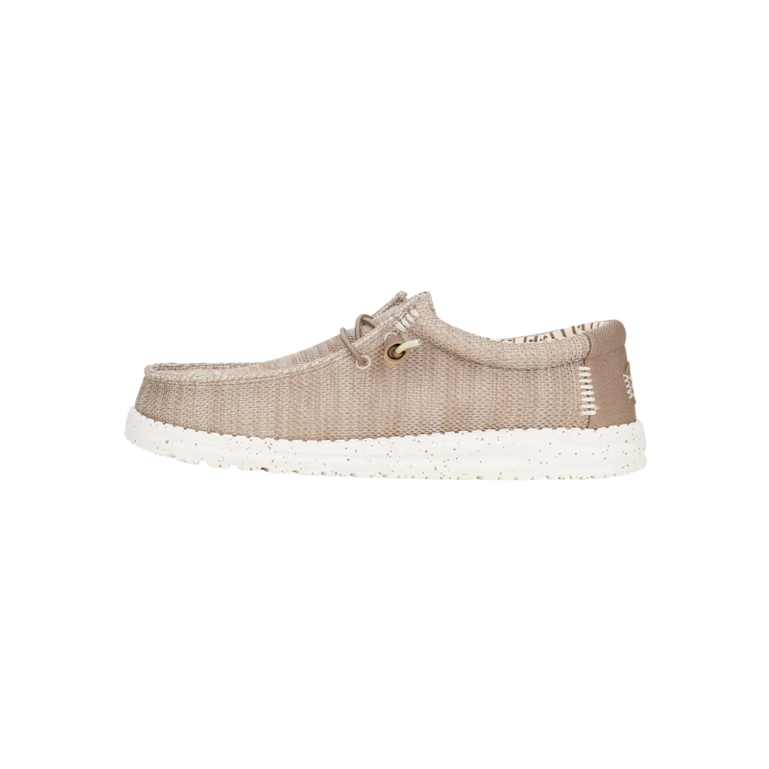 Hey Dude Men's Wally Stretch Sox Tan Shoes