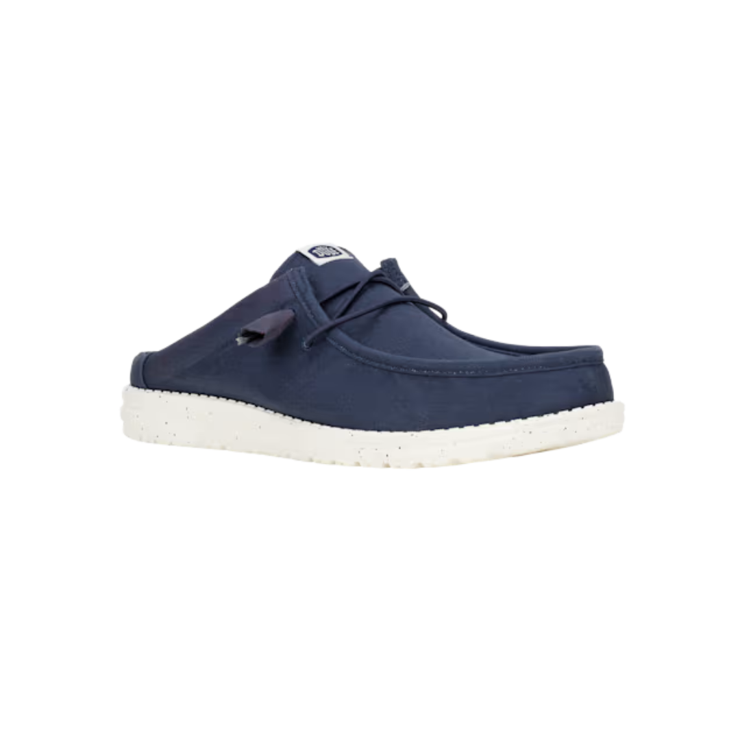 Hey Dude Men's Wally Slip Canvas Navy Shoes