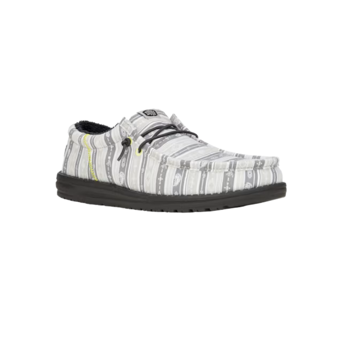 Hey Dude Men's Wally Funk Surf Blanket Grey Shoes