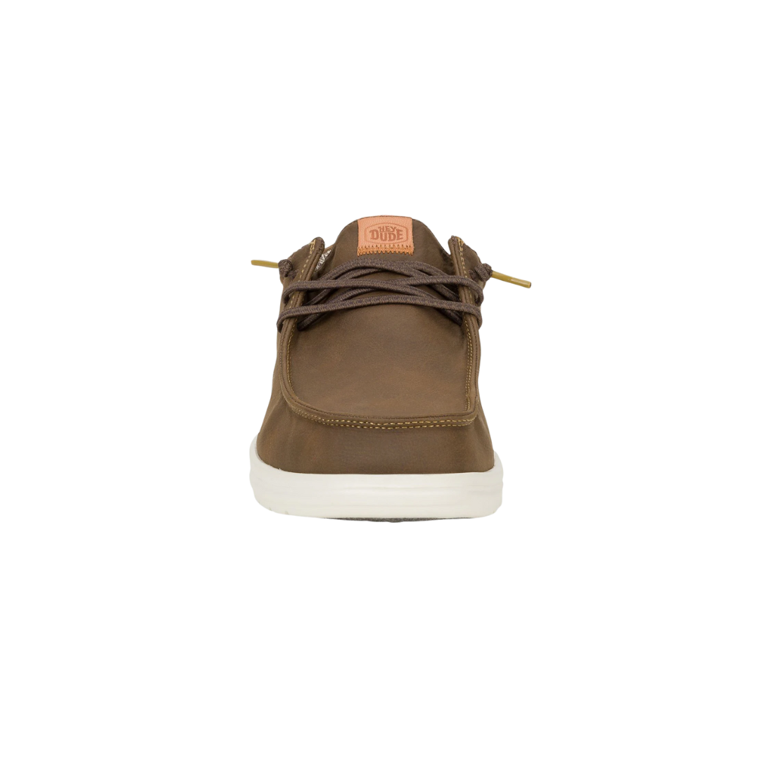 Hey Dude Men's Paul Classic Brown Olive Shoes