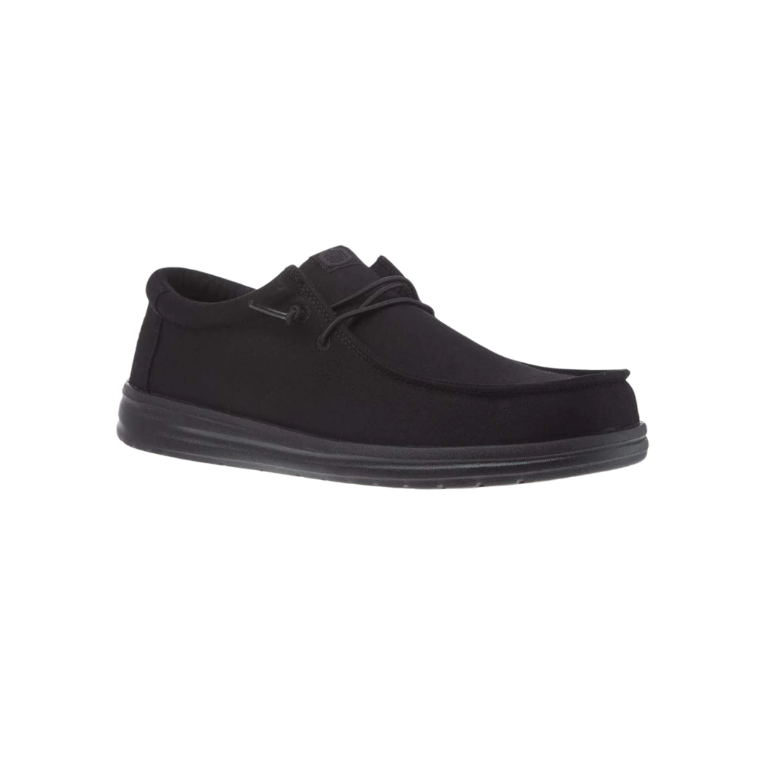 Hey Dude Men's Triple Wally Work Black Shoes