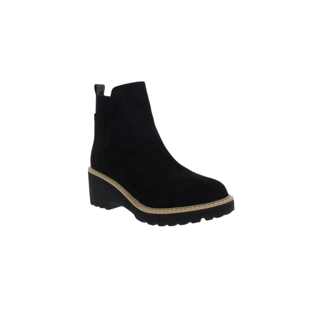 Corkys Women's Footwear Basic Suede Black Bootie
