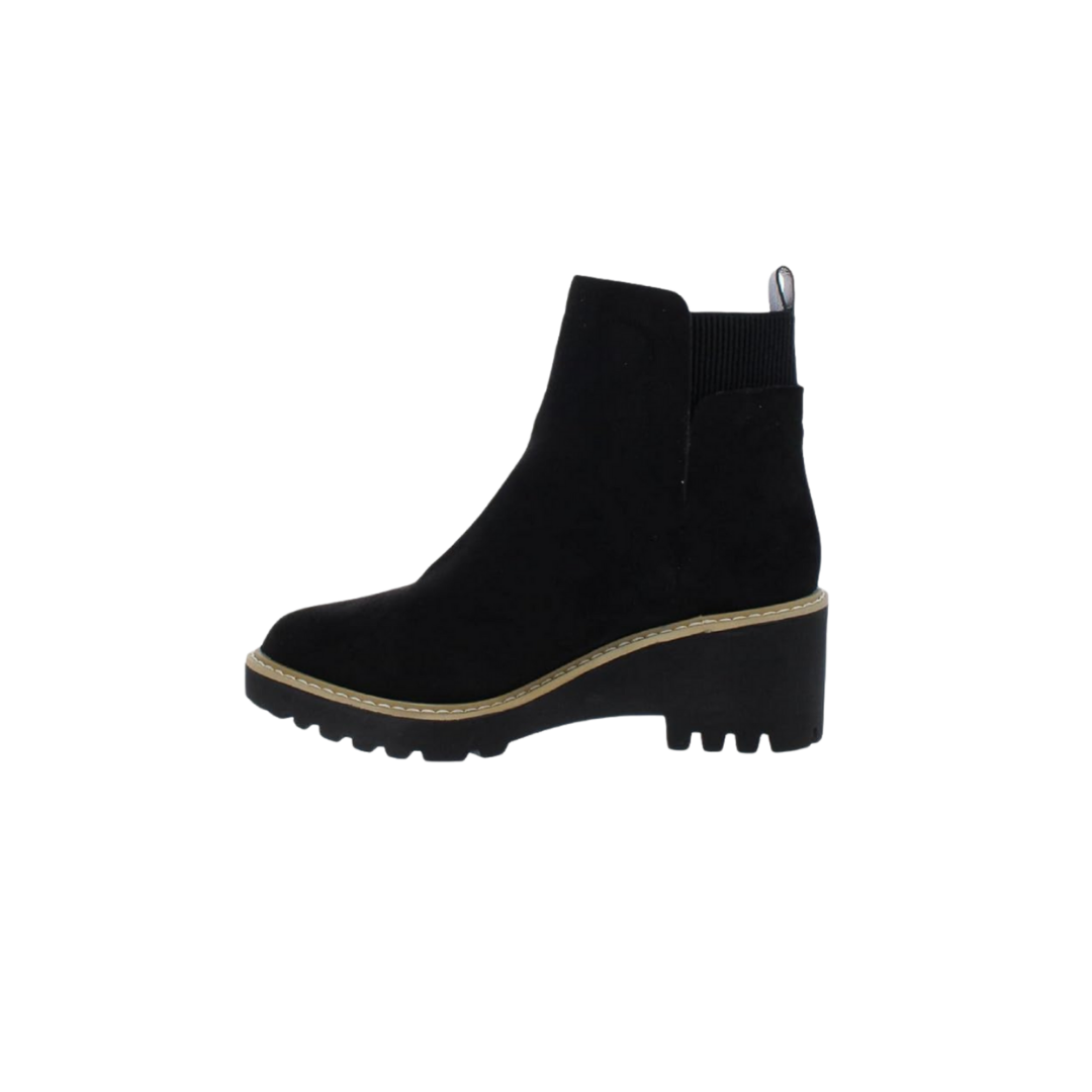 Corkys Women's Footwear Basic Suede Black Bootie