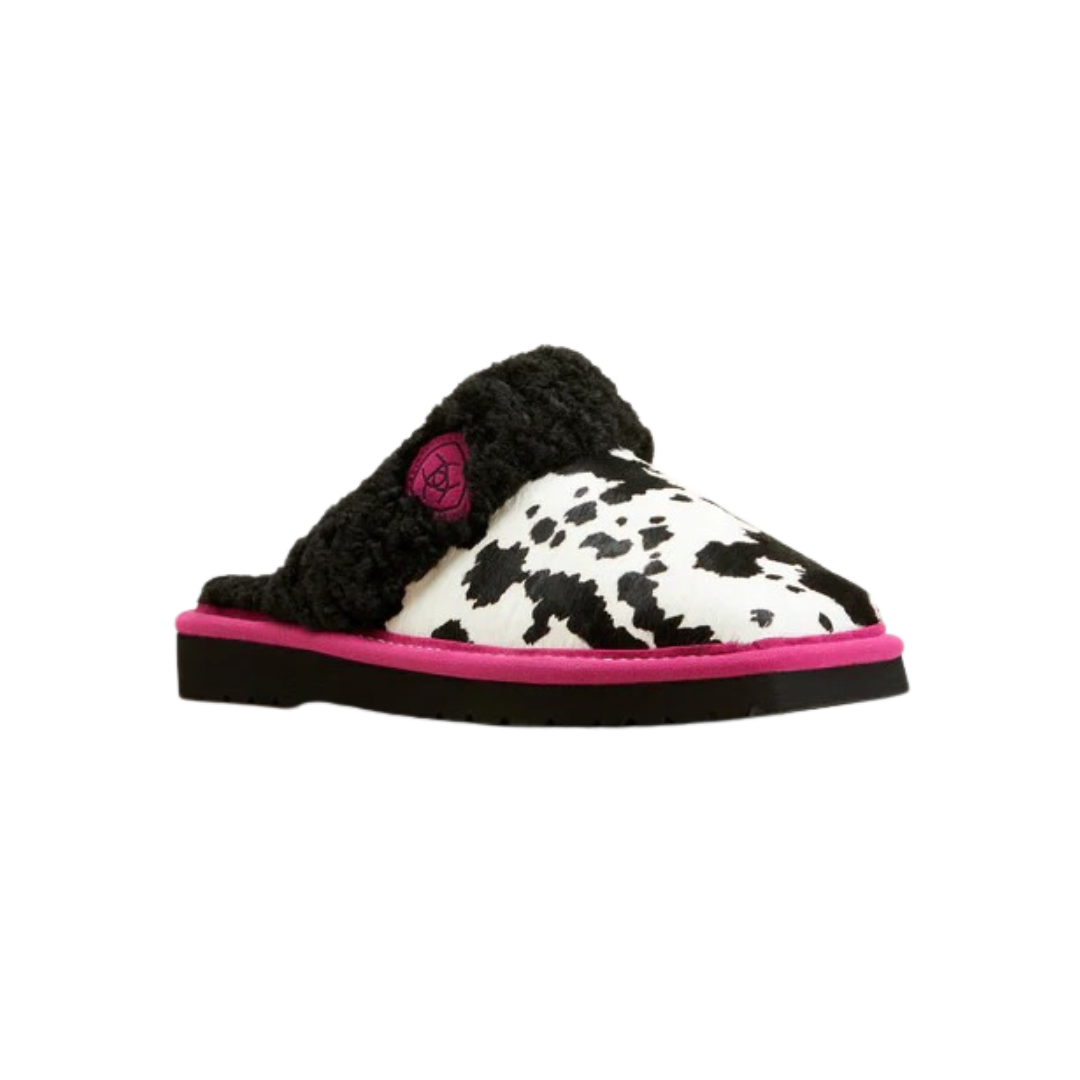 Ariat Women's Jackie Exotic Pink Pony Print Slippers