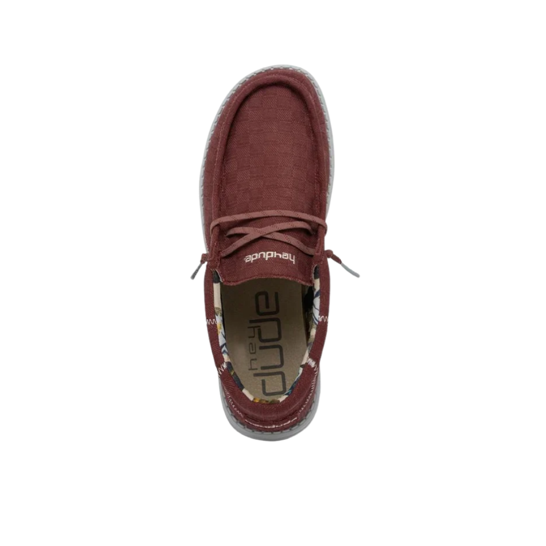 Hey Dude Men's Wally Sox Red Slip On Red Shoes