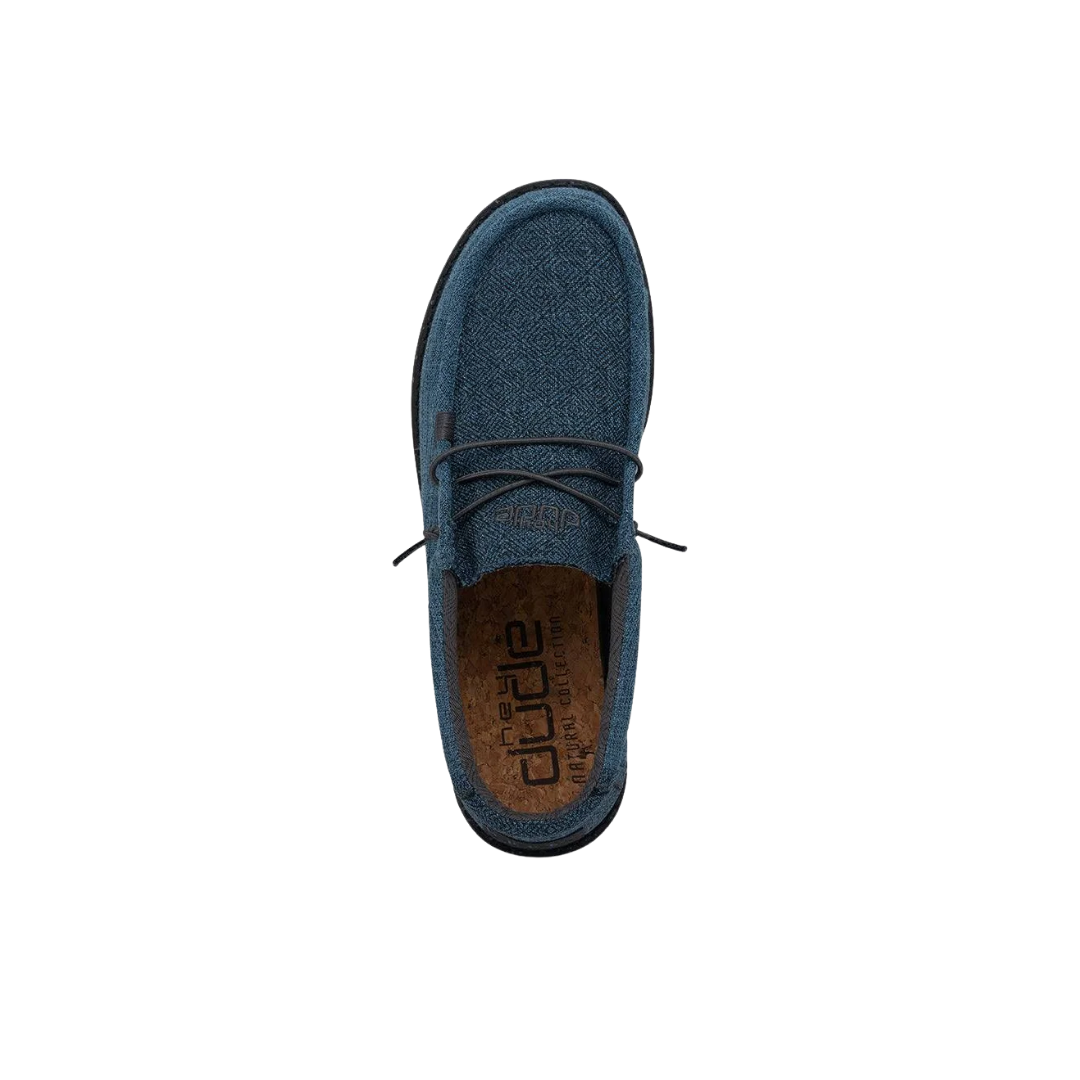 Hey Dude Men's Wally Eco Linen Eclipse Blue Shoe