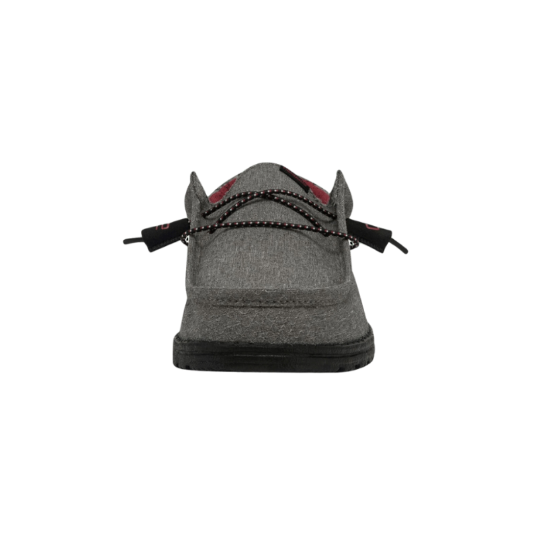 Hey Dude Men's Wally Sox Slip On Grey Shoes