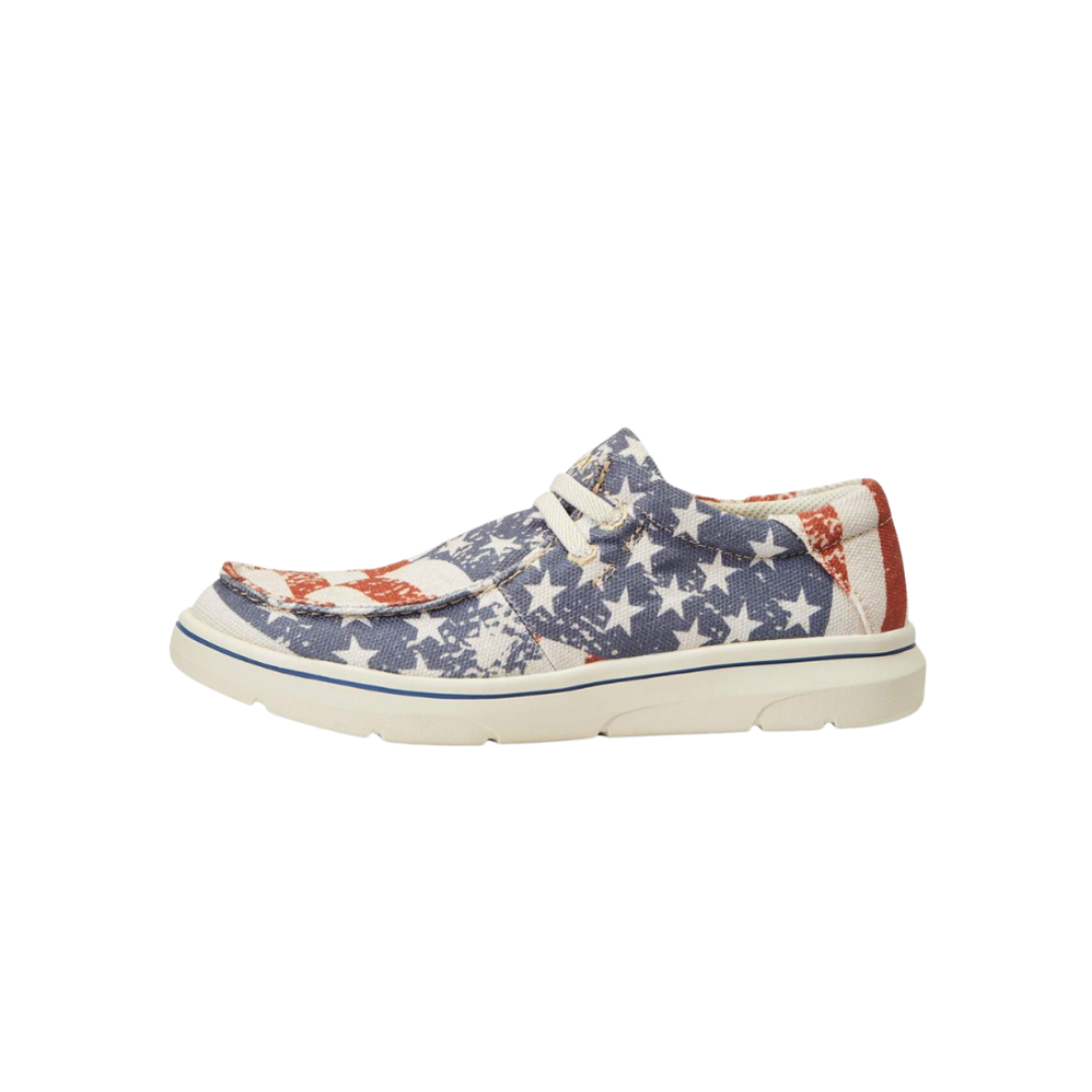 Ariat Youth Boy's Hilo American Flag Casual Multicolor Shoes