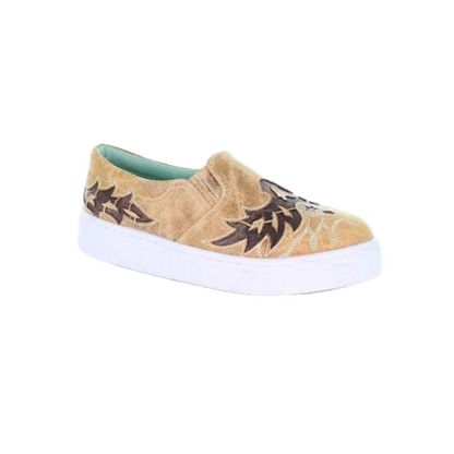 Corral Women's Straw Heart & Wings Inlay Shoes