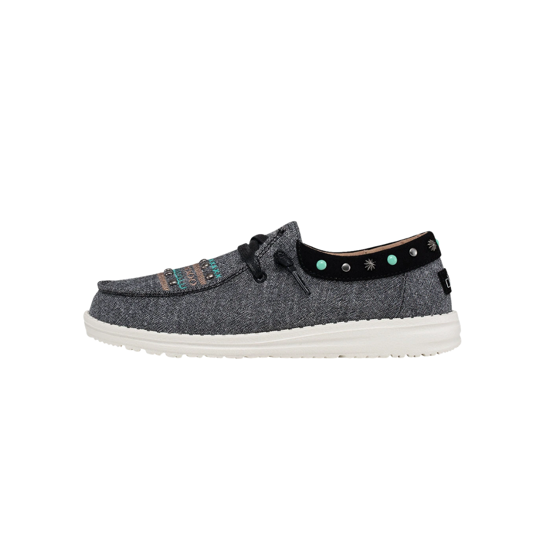 Hey Dude Women's Wendy Rodeo Black Shoes